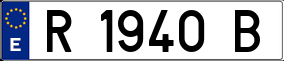Trailer License Plate